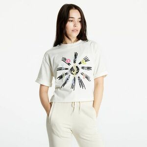 Tricou adidas Love Unites Crop Tee Off White/ Multicolor imagine