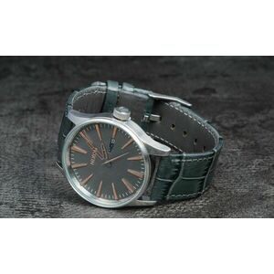 Ceas Nixon Sentry Leather Gray Gator imagine