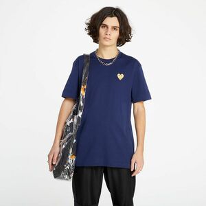 Tricou Comme des Garçons PLAY Gold Emblem Tee Navy imagine