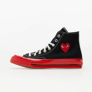 Sneakers Converse x Comme des Garcons PLAY Chuck Taylor 70 Hi Top Red Sole Black imagine