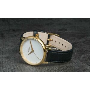 Ceas Nixon Kensington Leather Watch Gold/ White/ Black imagine