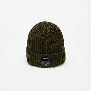 C.P. Company Lens Knit Beanie Green imagine