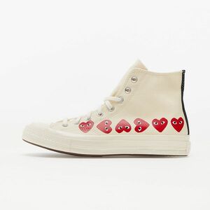 Sneakers Converse x Comme des Garcons PLAY Chuck 70 Egret/ High Risk Red imagine