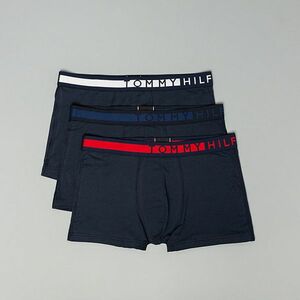 Tommy Hilfiger 3 Pack Trunk White/ Tango Red/ Blue Depths imagine