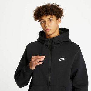 Hanorac Nike Sportswear Club Fleece Black/ Black/ White imagine