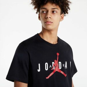 Tricou Jordan Air Wm Tee Black/ White/ Gym Red imagine