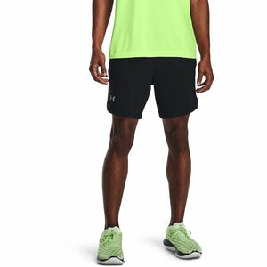 Pantaloni scurți Under Armour Launch Sw 7'' 2N1 Short Black/ Black/ Reflective imagine