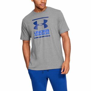 Tricou Under Armour Gl Foundation SS T Steel Light Heather/ Versa Blue/ American Blue imagine