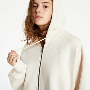 Hanorac Nike Sportswear W NSW Essential Clctn Fleece Oos Fz Light Beige imagine