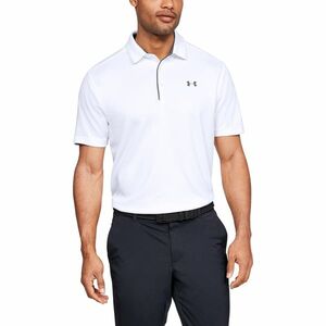 Tricou Under Armour Tech Polo White/ Graphite/ Graphite imagine