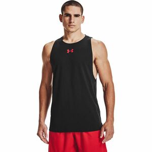 Tank top Under Armour Baseline Cotton Tank Black/ Red/ Red imagine