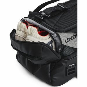 Geantă Under Armour Contain Duo SM Duffle Gray/ Black imagine