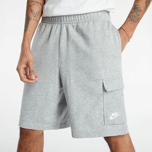 Pantaloni scurți Nike Sportswear Club Men's French Terry Cargo Shorts Dk Grey Heather/ Matte Silver/ White imagine