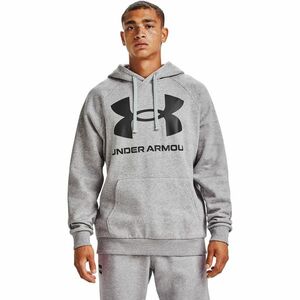 Hanorac Under Armour Rival Fleece Big Logo Hoodie Gray/ Black imagine