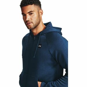 Hanorac Under Armour Rival Fleece Full-Zip Hoodie Navy/ Onyx White imagine