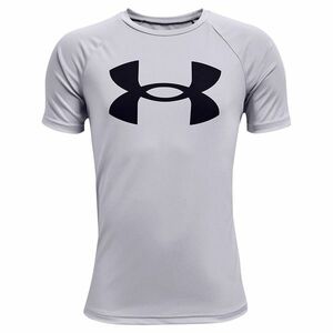 Tricou Under Armour Y Tech Big Logo Ss Grey imagine