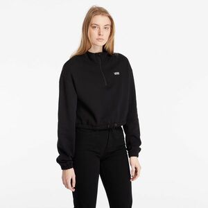 Hanorac Vans Left Chest Half Zip Fleece Black imagine