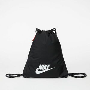 Saci de sport Nike Heritage Gymsack Black/ Black/ White imagine