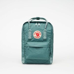 Rucsac Fjällräven Kånken Laptop 13 Backpack Frost Green/ Chess Pattern imagine