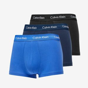 Calvin Klein Low Rise Trunks 3 Pack Blue/ Navy/ Black imagine