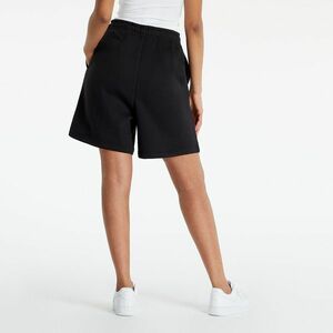 Pantaloni scurți Nike NSW Essential Collection Fleece High-Rise Shorts Black/ White imagine