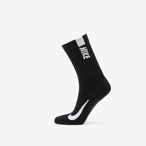 Nike Multiplier One Quarter Sock (2-pack) Black/ White imagine