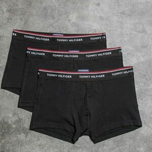 Tommy Hilfiger Premium Essentials 3 Pack Low Rise Trunks Black imagine