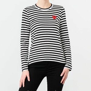 Tricou Comme des Garçons PLAY Longsleeve Tee Black imagine