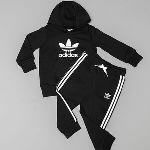 adidas Trefoil Hoodie Black/ White imagine