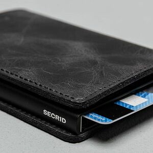 Portofel Secrid Slimwallet Vintage Black imagine