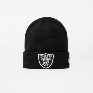 New Era NFL Oakland Raiders Essential Cuff Knit Black imagine