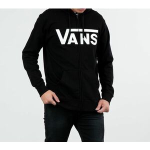 Hanorac Vans Classic Zip Sweatshirt Black/ White imagine