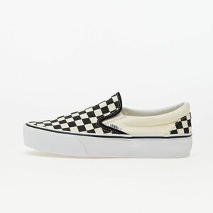 Sneakers Vans Classic Slip-On Platform Black And White Checkerboard/ White imagine