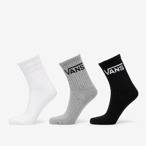 Vans Wmns Classic Crew Socks 3-Pack Classic White/ Grey Heather/ Black imagine