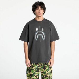 Tricou A BATHING APE Garment Dye Shark Relaxed Fit Tee Black imagine