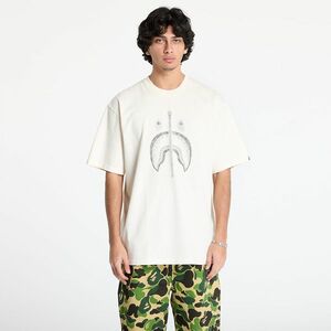 Tricou A BATHING APE Garment Dye Shark Relaxed Fit Tee Ivory imagine