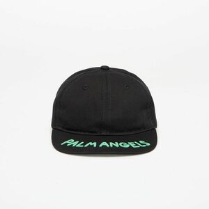 Palm Angels Kids Seasonal Logo Baseball Cap Black/ Green imagine