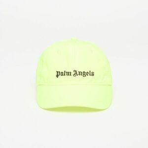 Palm Angels Kids Logo Baseball Cap Yellow/ Fluo Black imagine