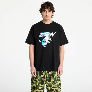 Tricou A BATHING APE Abc Camo Ape Face Sta Tee M Black/ Blue imagine