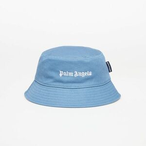 Palm Angels Kids Logo Bucket Hat Dusty Blue/ Off White imagine