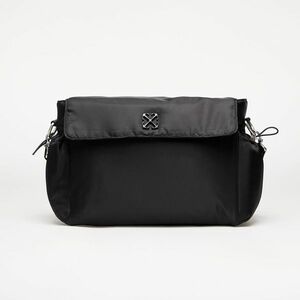 Geantă OFF-WHITE KIDS Arrow Soft Jitney Diaper Bag Black imagine