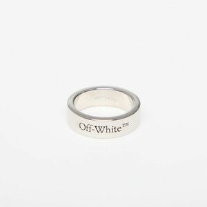 Off-White Logo Ring Silver/ Black imagine