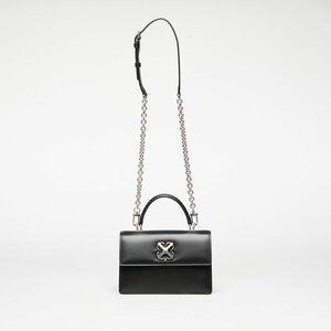 Geantă Off-White Jitney 1.4 Top Handle Chain Black/ Silver imagine