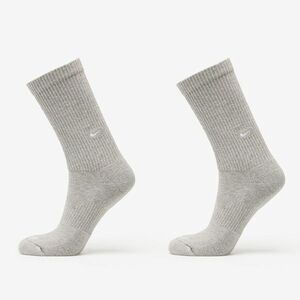 Nike Everyday Cushioned Crew Socks 2-Pack Dark Grey Heather/ White imagine