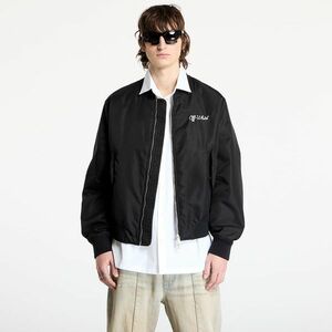 Bomber Off-White Script Nyl Varsity Bomber Black/ White imagine