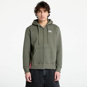 Hanorac Alpha Industries Basic Zip Hoody SL Dark Olive imagine