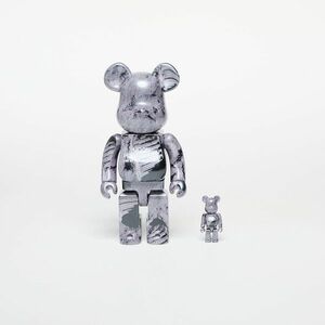 Medicom Toy BE@RBRICK Moon Footprints 100% & 400% Set imagine