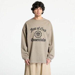 Tricou Fear Of God ESSENTIALS Heavy Longsleeve Tee Heather Gray imagine