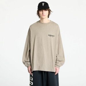 Tricou Fear Of God ESSENTIALS Jersey Long Sleeve T-Shirt Heather Gray imagine