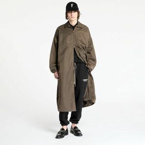 Palton Fear Of God ESSENTIALS Textured Nylon Trench Coat Brown imagine